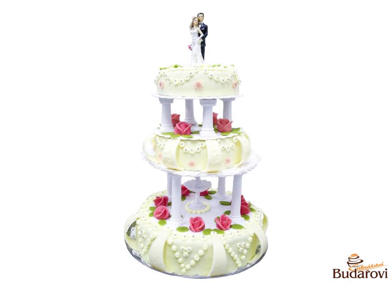 405 - Svatební dort 3 patrový