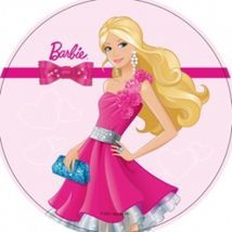 Jedlý oplatek 2 Barbie - 20 cm 