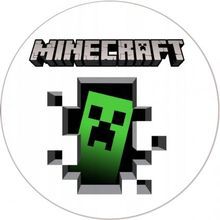 Jedlý oplatek 7 Minecraft - 20 cm 
