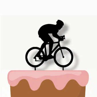Zápich na dort - cyklista