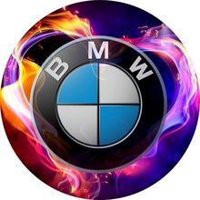 Jedlý oplatek znak BMW - 24 cm 