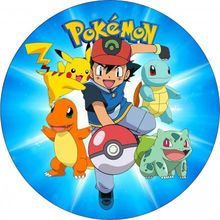 Jedlý oplatek. Pokémon 22 cm 