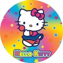 Jedlý oplatek Hello Kitty - 20 cm 