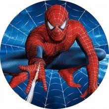 Jedlý oplatek 5 Spiderman 20 cm 