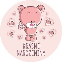 Jedlý opl. Krásné narozeniny - 20 cm
