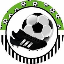 Jedlý oplatek- Fotbal - 20 cm 