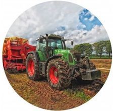 Jedlý oplatek Traktory - 20 cm 