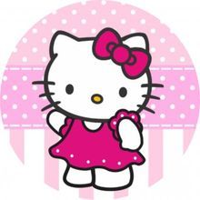 Jedlý oplatek 1 Hello Kitty - 20 cm 
