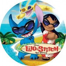 Jedlý oplatek Lilo / Stitch  - 24 cm 