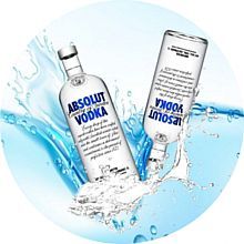 Jedlý oplatek Vodka 20 cm