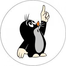 Jedlý oplatek Krtek - 20 cm