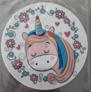 Jedlý oplatek - Unicorn 3 - 20 cm 