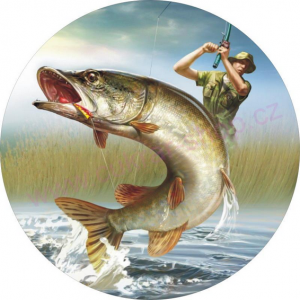 Jedlý oplatek rybář - 20 cm 