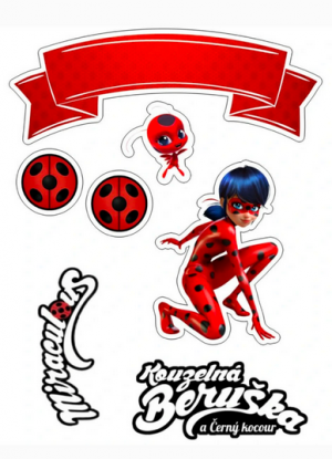 Jedlý oplatek Kouzelná beruška - zápich