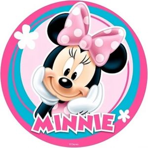 Jedlý oplatek 8 Minnie Mouse 20 cm