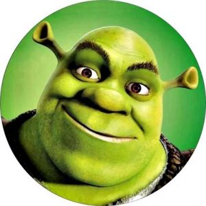 Jedlý oplatek Shrek - 20cm