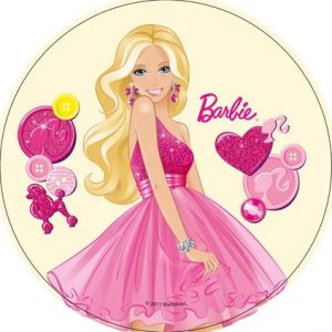 Jedlý oplatek Barbie - 20 cm