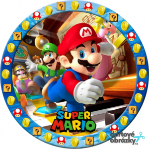 Jedlý oplatek. Super Mario 1 -  20 cm