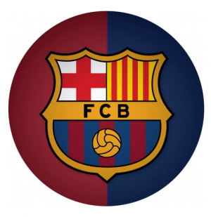 Jedlý oplatek míč Barcelona - 20 cm