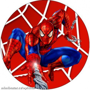 Jedlý oplatek 4 Spiderman 20cm