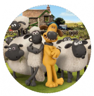 Jedlý oplatek Ovečka Shaun 1 - 20 cm